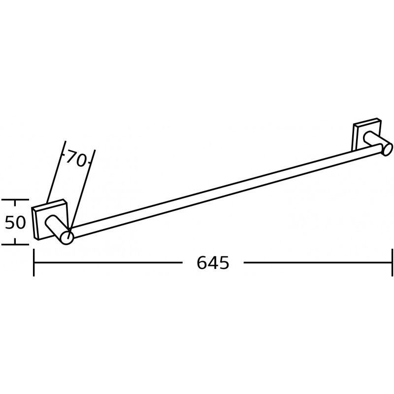 Mexen Rufo vešiak na uterák, zlatý - 7050924-50