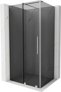 Mexen Velar sprchová kabína posuvná 130 x 80 cm, grafit, brúsený nikel - 871-130-080-41-97