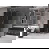 Mexen Velar posuvná sprchová kabína 100 x 100 cm, grafit, kartáčovaný nikel - 871-100-100-41-97