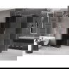 Mexen Velar posuvná sprchová kabína 140 x 70 cm, grafit, brúsený nikel - 871-140-070-41-97