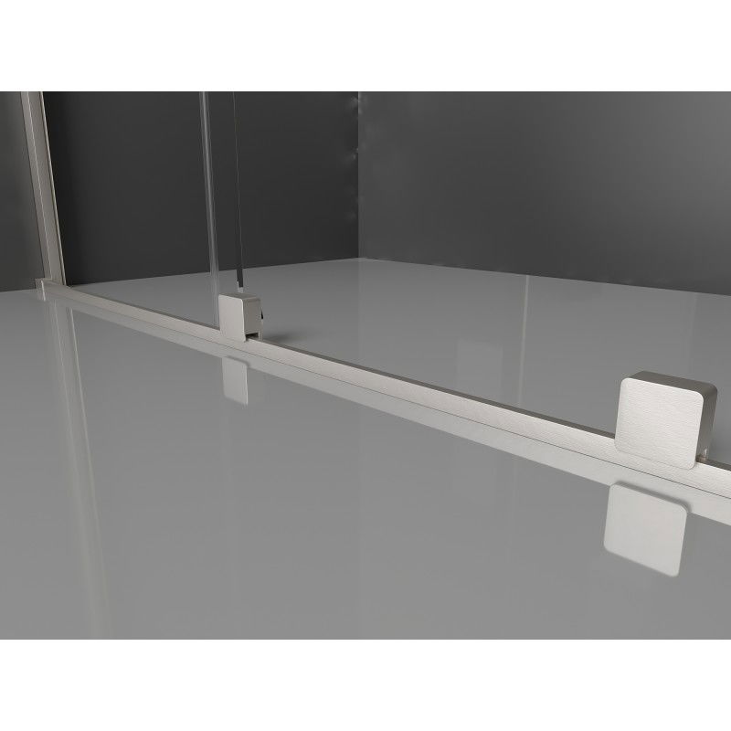 Mexen Velar posuvná sprchová kabína 140 x 85 cm, grafit, brúsený nikel - 871-140-085-41-97