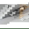 Mexen Flat obdĺžniková sprchová vanička slim 110 x 70 cm, biela, syfon čierna - 40107011B