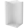 Mexen Velar posuvná sprchová kabína 120 x 75 cm, matné sklo, biela - 871-120-075-31-20