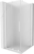 Mexen Velar zasúvacia sprchová kabína 100 x 100 cm, mrazivá, biela - 871-100-100-31-20