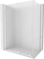 Mexen Velar posuvná sprchová kabína 130 x 70 cm, mrazená, biela - 871-130-070-31-20