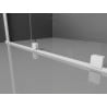 Mexen Velar Posuvná sprchová kabína 150 x 85 cm, mraz, biela - 871-150-085-31-20