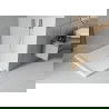Mexen Flat obdĺžniková sprchová vanička slim 90 x 70 cm, biela, sifon chromový- 40107090