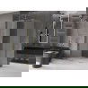 Mexen Velar sprchovací kút sklopný 90 x 85 cm, mrazivý, zlatý - 871-090-085-31-50
