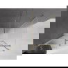 Mexen Velar posuvná sprchová kabína 120 x 75 cm, mráz, zlatá - 871-120-075-31-50