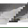 Mexen Velar posuvná sprchová kabína 140 x 85 cm, mráz, zlato - 871-140-085-31-50