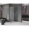 Mexen Velar posuvný sprchovací kút 150 x 80 cm, mrazený, zlatý - 871-150-080-31-50