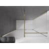 Mexen Velar posuvná sprchová kabína 150 x 90 cm, matné sklo, zlatá - 871-150-090-31-50