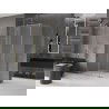 Mexen Velar posuvná sprchová kabína 130 x 85 cm, mráz, zlatá - 871-130-085-31-50