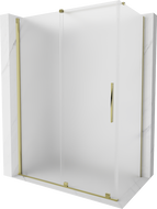 Mexen Velar posuvná sprchová kabína 160 x 80 cm, matné sklo, zlatá - 871-160-080-31-50