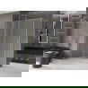 Mexen Velar posuvná sprchová kabína 140 x 85 cm, mráz, zlatá kartáčovaná - 871-140-085-31-55