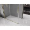 Mexen Velar posuvný sprchový kút 150 x 85 cm, matný, zlatý kartáčovaný - 871-150-085-31-55