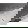 Mexen Velar posuvná sprchová kabína 130 x 85 cm, mrazená, zlatá brúsená - 871-130-085-31-55