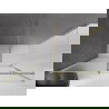 Mexen Velar posuvný sprchový kút 160 x 80 cm, mrazivý, zlatý kartáčovaný - 871-160-080-31-55