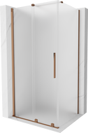 Mexen Velar posuvný sprchový kút 90 x 110 cm, mrazivý, ružové zlato - 871-090-110-31-60