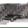 Sprchová kabína Mexen Velar s posuvnými dverami 120 x 120 cm, matné sklo, ružové zlato - 871-120-120-31-60