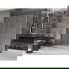 Mexen Velar sprchový kút posuvný 140 x 85 cm, námraza, ružové zlato - 871-140-085-31-60