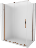 Mexen Velar posuvná sprchová kabína 160 x 85 cm, mrazené, ružové zlato - 871-160-085-31-60