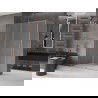 Mexen Velar zasúvacia sprchová kabína 150 x 85 cm, mrazené sklo, brúsená meď - 871-150-085-31-65