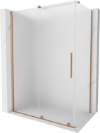 Mexen Velar posuvná sprchová kabína 130 x 75 cm, námraza, kartáčovaná meď - 871-130-075-31-65