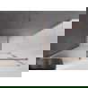 Mexen Velar posuvná sprchová kabína 140 x 85 cm, námraza, kefovaná meď - 871-140-085-31-65