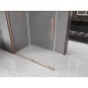 Mexen Velar posuvná sprchová kabína 150 x 90 cm, matné sklo, brúsená meď - 871-150-090-31-65