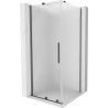 Mexen Velar posuvná sprchová kabína 100 x 100 cm, štruktúrované sklo, brúsená gun gray - 871-100-100-31-66