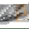 Mexen Rio sprchový kout půlkruhový 90 x 90 cm, mléčné sklo, chrom + vanička Rio, bílá - 863-090-090-01-30-4710