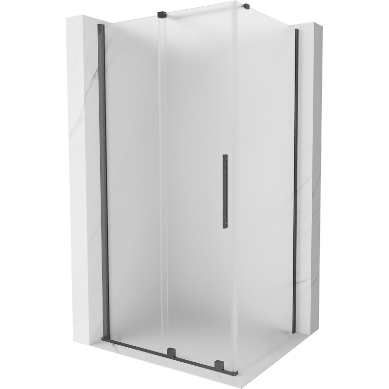 Mexen Velar posuvná sprchová kabína 130 x 90 cm, mrazivá, gun gray brúsená - 871-130-090-31-66