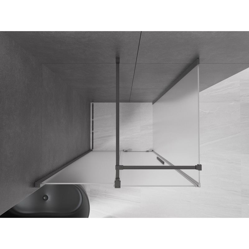 Mexen Velar posuvná sprchová kabína 130 x 90 cm, mrazivá, gun gray brúsená - 871-130-090-31-66