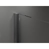 Mexen Velar sprchovací kút posuvný 130 x 85 cm, matné sklo, brúsená šedá - 871-130-085-31-66