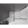 Mexen Velar posuvná sprchová kabína 160 x 75 cm, matné sklo, brúsená gun gray - 871-160-075-31-66