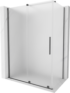 Mexen Velar posuvná sprchová kabína 160 x 85 cm, ľadová, kartáčovaná zbraňová šedá - 871-160-085-31-66