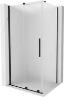 Mexen Velar posuvná sprchová kabína 110 x 80 cm, matné sklo, čierna - 871-110-080-31-70