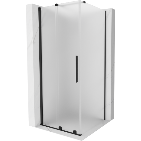 Mexen Velar sprchový kút posuvný 110 x 110 cm, matný, čierny - 871-110-110-31-70