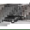 Mexen Velar sprchový kout posuvný 140 x 80 cm, matný, černý - 871-140-080-31-70