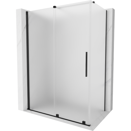 Mexen Velar posuvná sprchová kabína 160 x 100 cm, matná, čierna - 871-160-100-31-70