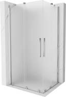 Mexen Velar Duo posuvná sprchová kabína 100 x 90 cm, mrazené, chróm - 871-100-090-32-01