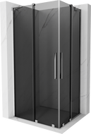 Mexen Velar Duo posuvná sprchová kabína 100 x 90 cm, grafit, chróm - 871-100-090-42-01