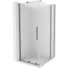 Mexen Velar posuvná sprchová kabína 90 x 90 cm, matná, gun metal - 871-090-090-31-95