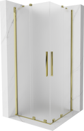 Mexen Velar Duo posuvná sprchová kabína 90 x 90 cm, matná, zlatá - 871-090-090-32-50