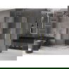 Mexen Velar Duo sprchovací kút, posuvný 90 x 80 cm, matné sklo, zlatý - 871-090-080-32-50