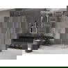 Mexen Velar Duo sprchovací kút, posuvný 90 x 80 cm, matné sklo, zlatý - 871-090-080-32-50