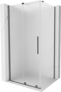 Mexen Velar posuvná sprchová kabína 120 x 70 cm, mrazivá, gun metal - 871-120-070-31-95