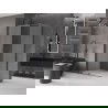 Mexen Velar posuvný sprchovací kút 120 x 85 cm, mráz, gun metal - 871-120-085-31-95