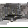 Mexen Velar Duo sprchový kout posuvný 90 x 90 cm, matný, zlatý kartáčovaný - 871-090-090-32-55